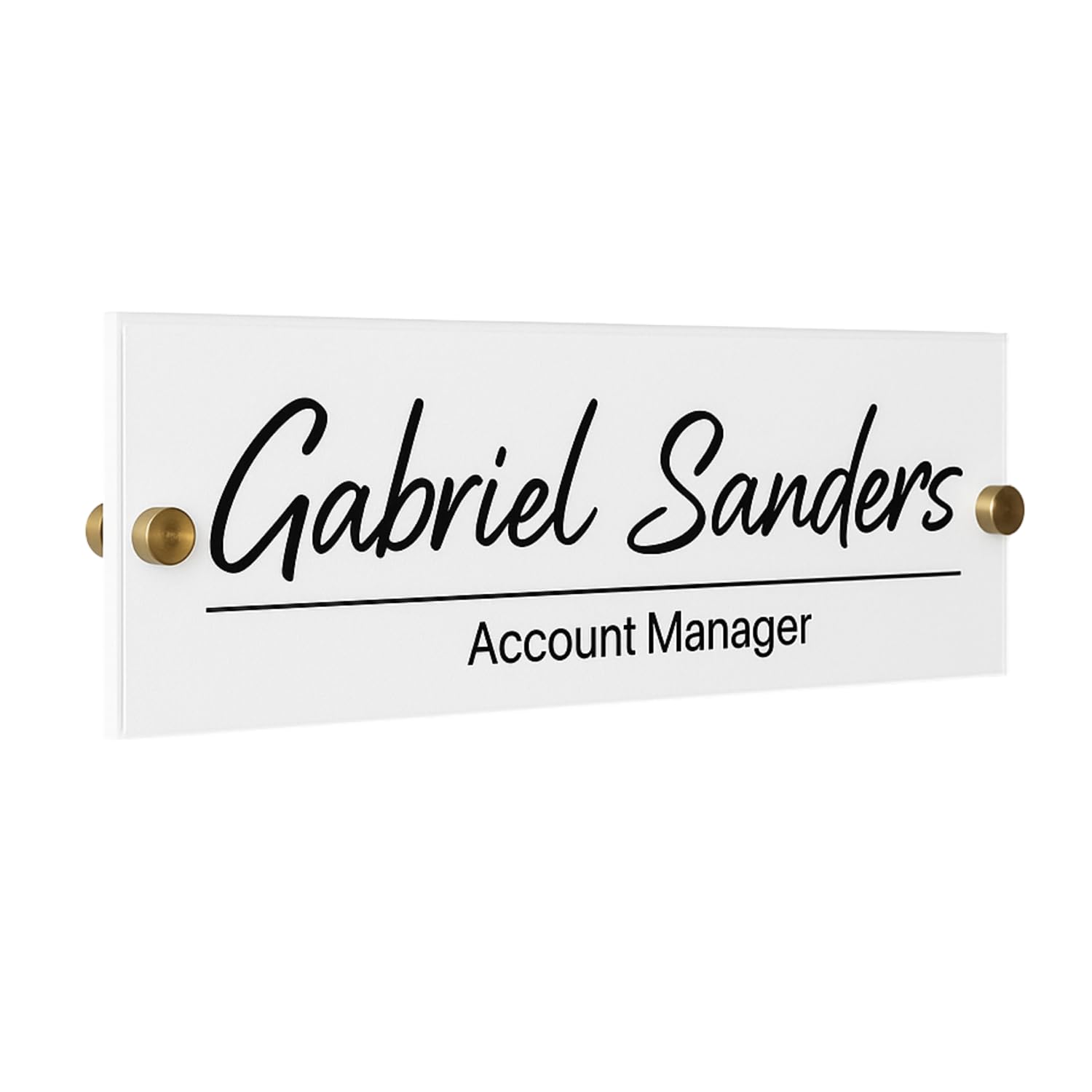 Wall Sign Name Plate 8x3 wooden material for doors