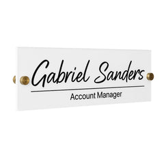 Wall Sign Name Plate 8x3 wooden material for doors