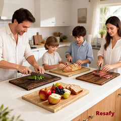 Solid Walnut and acacia wood cutting boards collection
