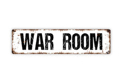 War Room Spiritual Prayer Warrior custom metal street sign plaque