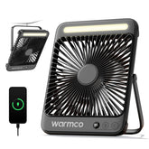 Warmco D4 camping fan with 20000mAh battery