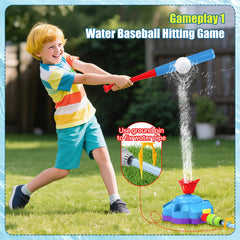 water-propelled baseball hitting demonstration