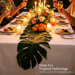 Jungle themed party occasions tropical table runner