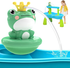 Frog Water Table Pump for Toddlers with battery powered design
