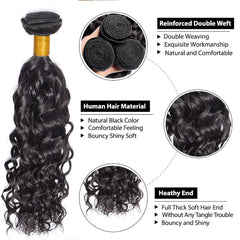 Water Wave Bundles 1B natural black 26 inch bundle
