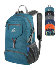 WATERFLY packable backpack unfolded size 16.9x11.4x5.5in