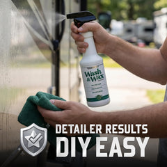 waterless RV cleaning scenario with Liquishine