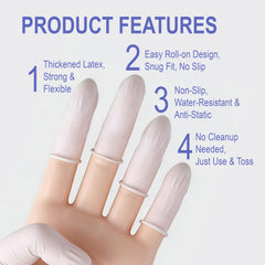 Waterproof anti-static finger protectors for fingers
