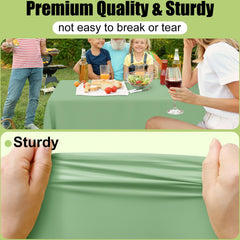 Rectangular 54 x 108 inch disposable table cover