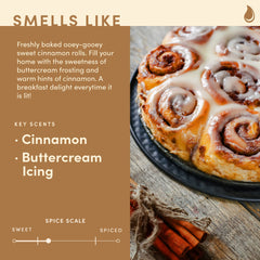 Soy wax cinnamon rolls candle 9oz