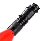WAYLLSHINE red LED flashlight compact 9 cm length