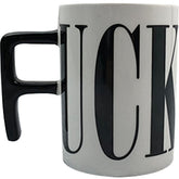 Wayuto ceramic fuck mug with F Handle front view