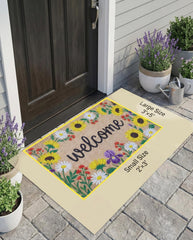 WCQCW PVC non-slip door mat 20x30 inch