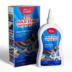 W&E Choice Mold Stain Remover Gel Washing Machine Cleaner 8.8 oz bottle with precision nozzle