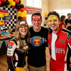 Photo booth props race car eyeglasses for celebrations