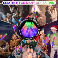Soft environmentally friendly foam glow sticks safe for children