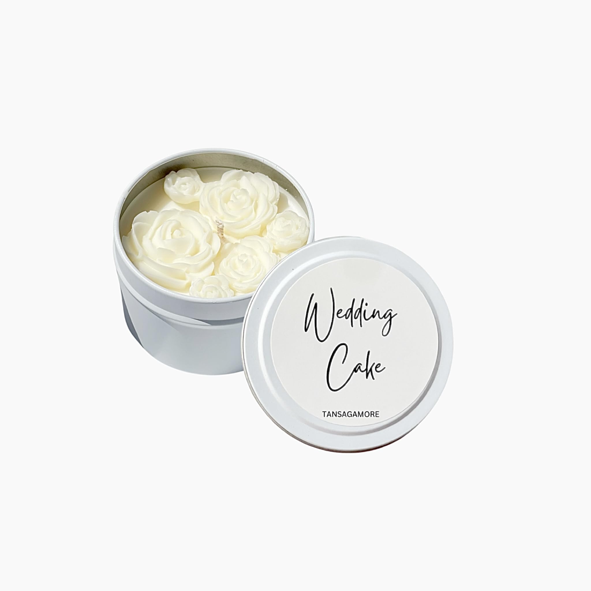 Wedding Cake Bridesmaid Candle 4 oz floral design