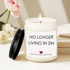 Wedding gift for newlyweds lavender candle