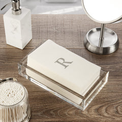 Monogram letter options in Gold or Silver for AMERICAN HOMESTEAD napkins
