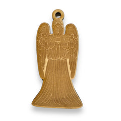 Weeping Angel ornament made of maple wood 4x2 inches