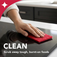 Weiman cooktop scrubbing pads glass surface cleaning