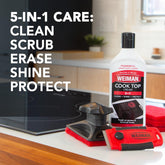 Weiman glass cooktop cleaner kit with 10 oz degreaser cream