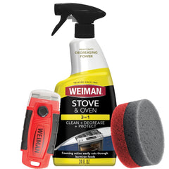 Weiman heavy duty stove and oven cleaner 3 piece kit packaging