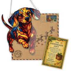 Weiner Dog Christmas Ornament for festive home decor
