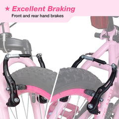 WEIZE 6-speed kid bike rear brake and gears