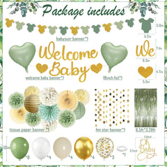 Welcome Baby Banner included in the kit