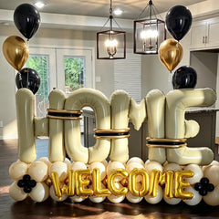 metallic gold twisting balloons 10pcs for decoration