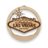 Welcome to Las Vegas Sign Ornament wooden keepsake