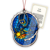 Welder Ornament on Christmas tree