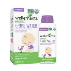 Wellements Organic Gripe Water 4oz Newborn Plus bottle