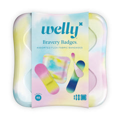 Welly Bandages adhesive flexible fabric bravery badges in assorted shapes