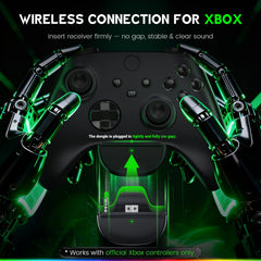 Weseary headset showing 2.4GHz dongle connection