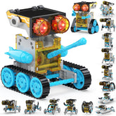 Wesfuner 30-in-1 solar robot kit box and components