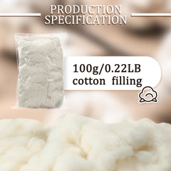 Wesnoy white cotton stuffing 1 bag pack