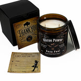 Western Wicks Candles for Men Race Fuel Scent 16oz jar candle front view