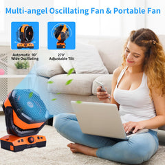 Remote control operation for WESTTREE camping fan on its base