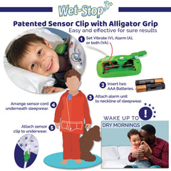 Wet-Stop 3 compact alarm unit ready for wear and batteries