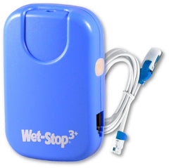 Wet-Stop 3 blue bedwetting alarm compact unit powered by batteries