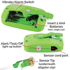 Patented Wet-Stop 3 sensor easy to clean and place