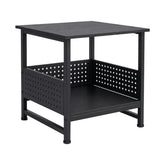 WEZUYCH Mini Fridge Stand with Storage square tabletop 18.89 inches