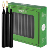 Wfmolcand 20-pack 4-inch black taper candles