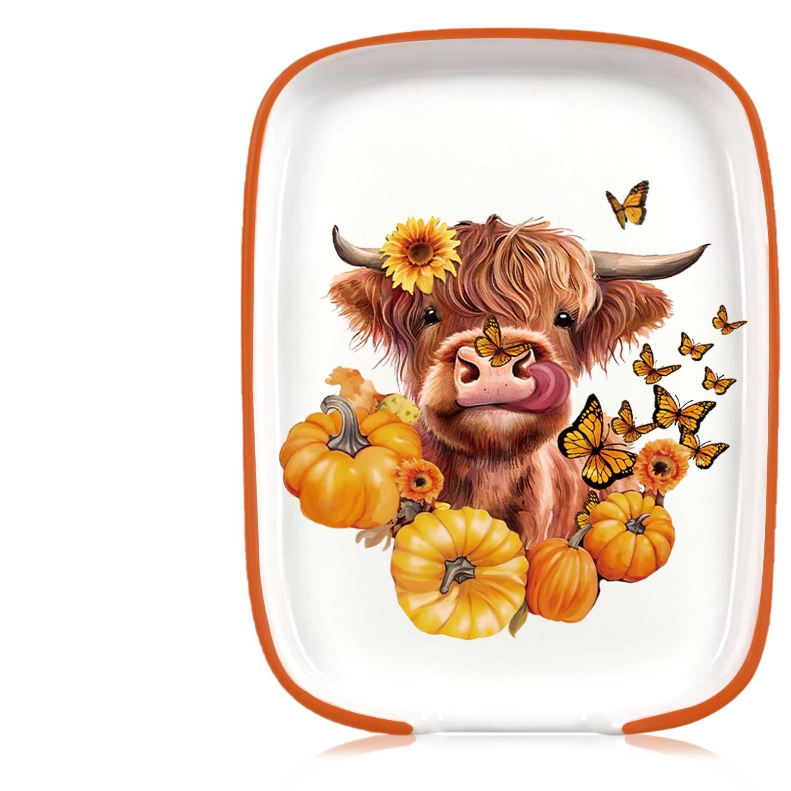 Whaline Highland Cow spoon rest on countertop