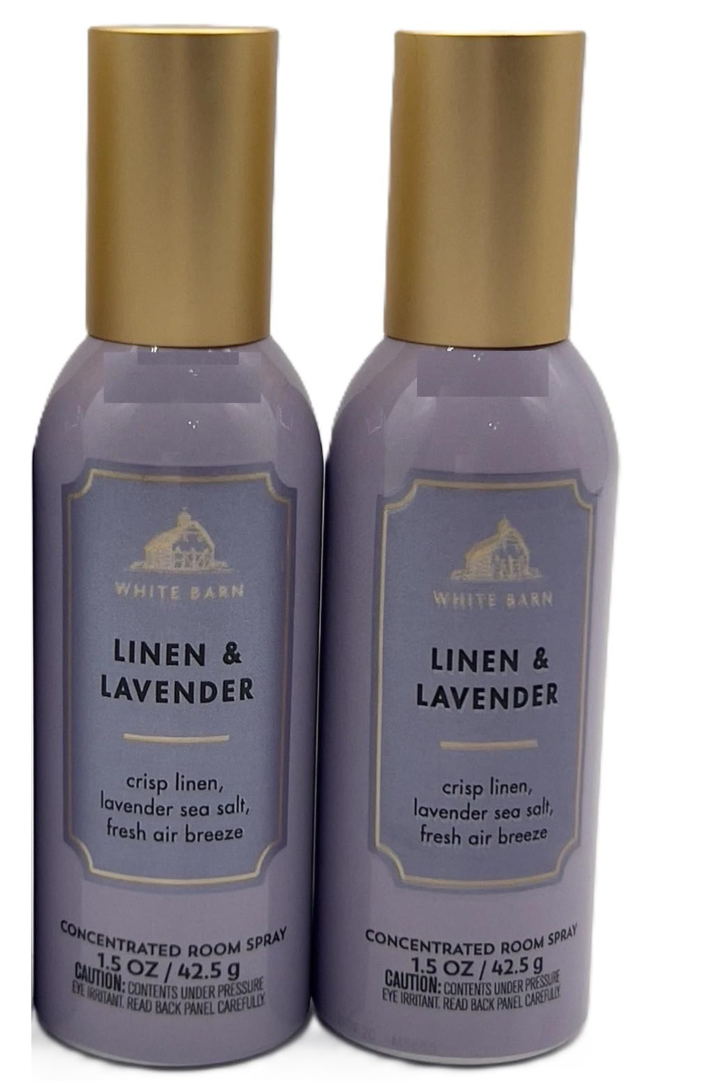 White Barn-Bath & Body Works Linen and Lavender Spray 1.5 oz Set of 2