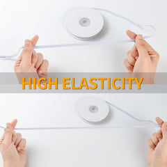 Elastic band for waistbands XKDOUS white