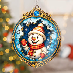 White elephant gift ornament with story card