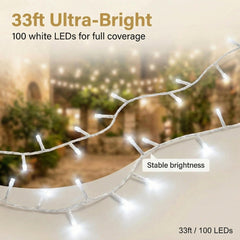 8 modes fairy lights Twinkle Slow Fade Steady On